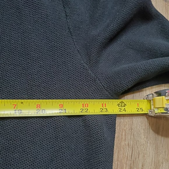 Polo Ralph Lauren Sweater Mens Large 1/4 Zip  Pullover Long Sleeve Black Pima - Picture 9 of 10